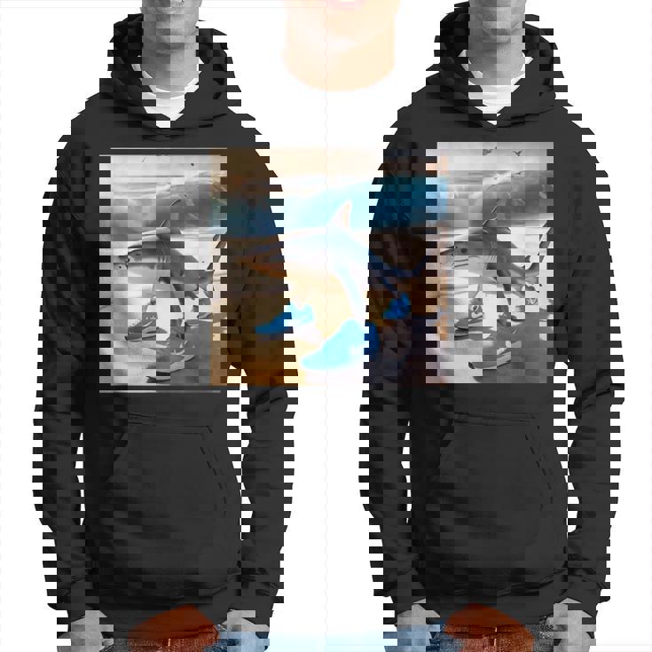 Tralalelo Tralala 面白いサメ イタリアのブレイン ミーム グラフィック パーカー