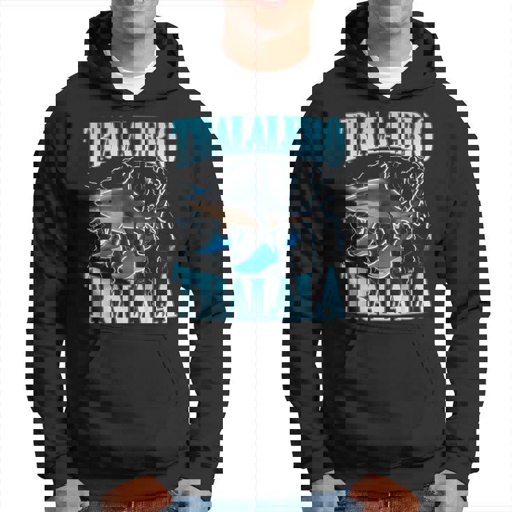 Tralalero Tralala 面白い イタリアン ブレイン ミーム ボーイズ キッズ パーカー