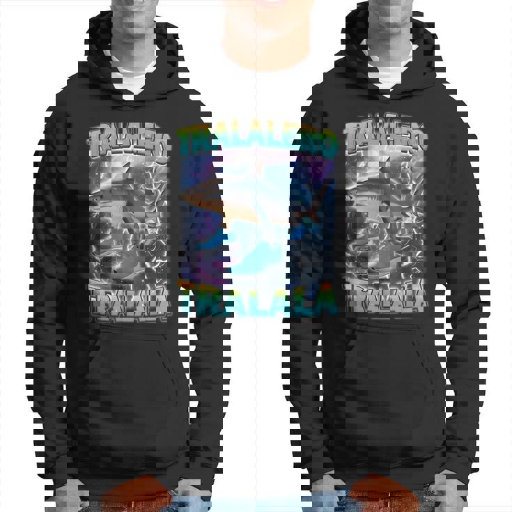 Tralalero Tralala 面白いサメ 靴付き ミーム パーカー