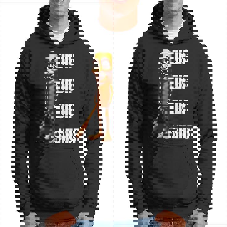 Tung Tung Tungahur イタリアンブレインレッドミーム パーカー