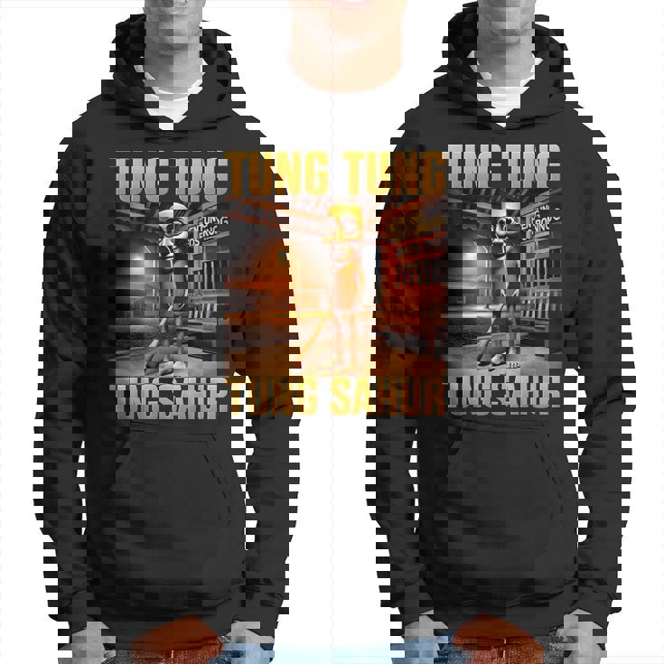 Tung Tung Tungahur Meme Brainrot パーカー