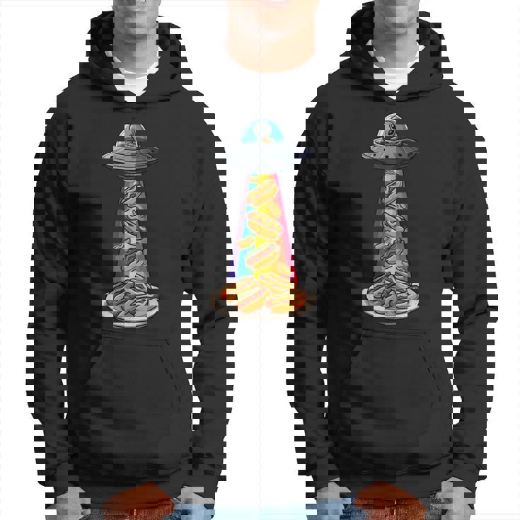 Ufo 誘拐ホットドッグ ムーンデー エイリアン 空飛ぶ円盤 ソーセージ パーカー