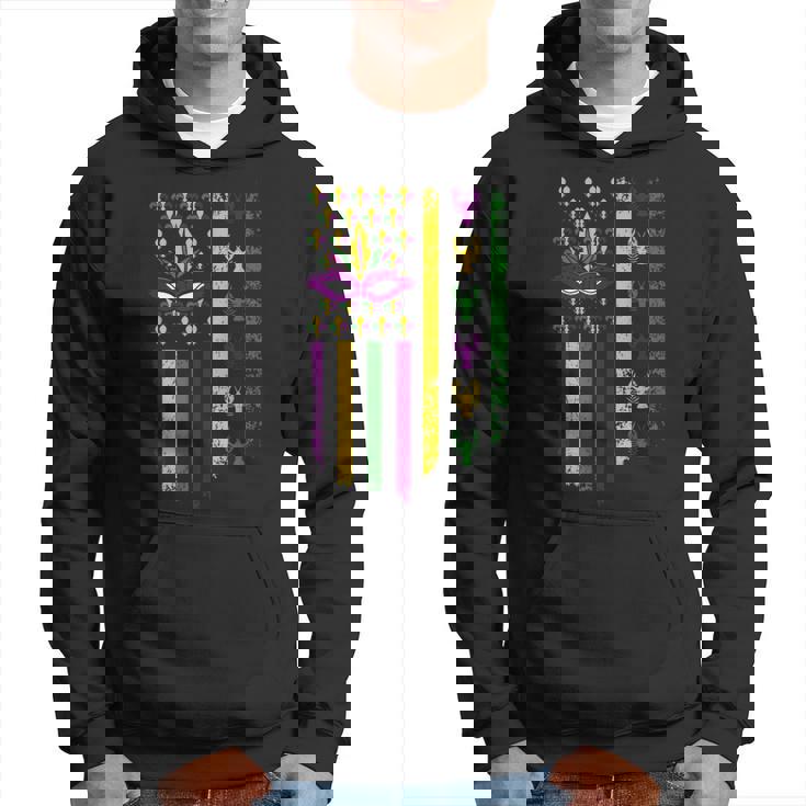 Us Flag Mardi Gras パーカー