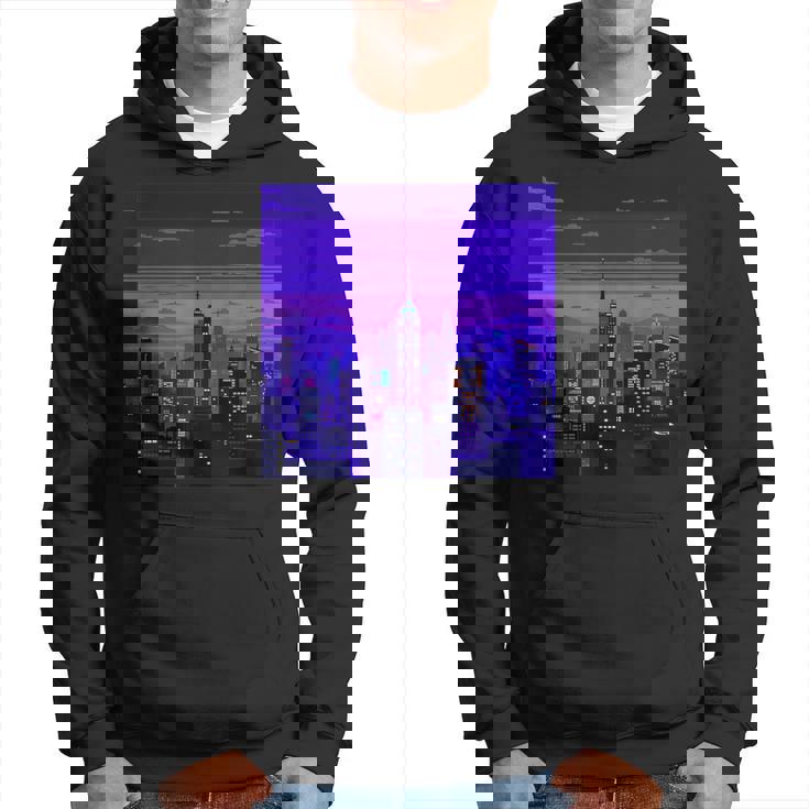 Vaporwave レトロゲーミングピクセルアート パーカー