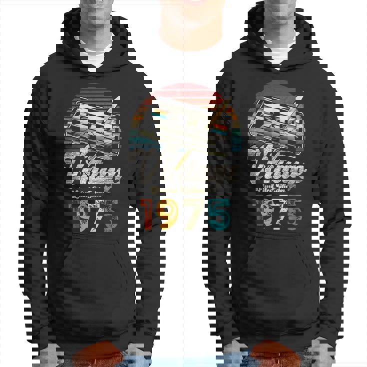 Vintage 1975 Cumpleaños 50 Años Cassette Lápiz Sudadera