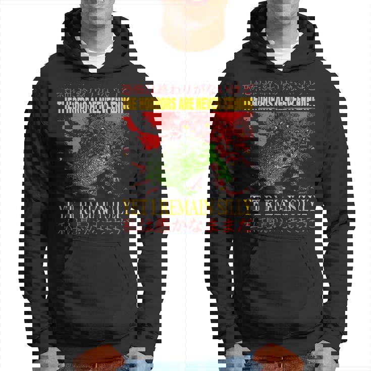 Vintage Los Horrores Nunca Terminan Rana Rana Horror Sudadera