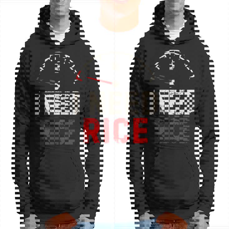 Vintage I Need Rice Lover レトロ 米 食べ物 好き パーカー