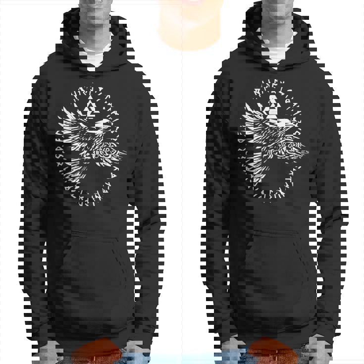 Walhalla Raven Odins ルーンズ ノルディック コンパス バイキング パーカー