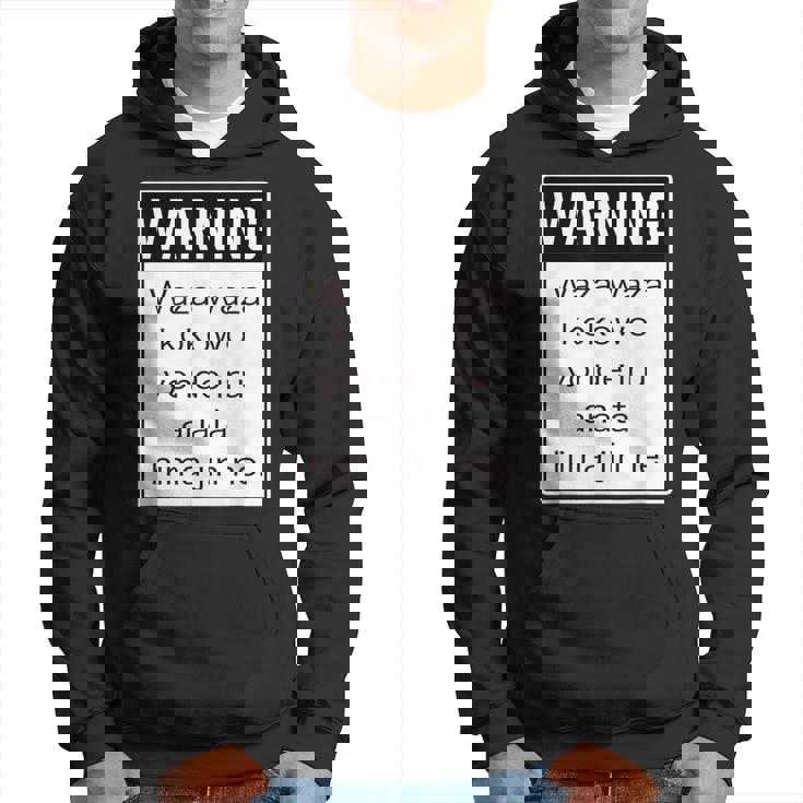 Warning 警告！【Anata Hima Jin】【英語 文字】ローマ字 メッセージ 面白い デザイン パーカー