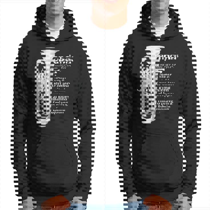 「Euphoria」吹奏楽のためのユーフォニアムユーモア 面白いユーフォニアム パーカー