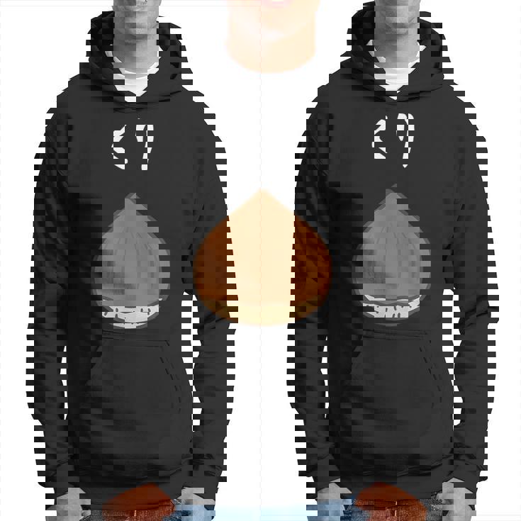 【くり】栗 可愛い おもしろ 面白い 秋 旬 食べ物 ネタ ウケ狙い かわいい 食品 ユニーク ウケる 和菓子 カワイイ パーカー