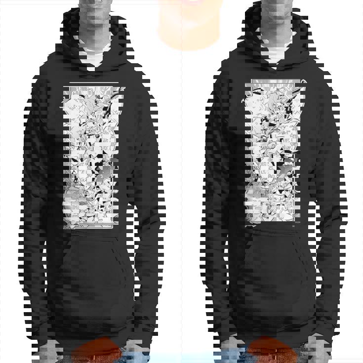 【さくらみこ】『ヤマト神想怪異譚』漫画コマtシャツ（本人セレクト 日本語） パーカー