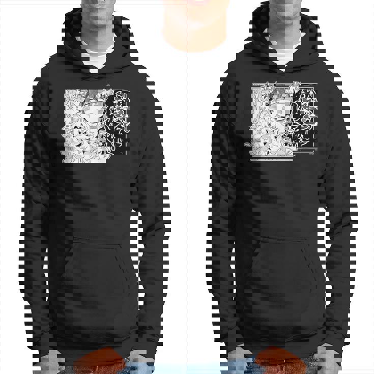 【大神ミオ】『ヤマト神想怪異譚』漫画コマtシャツ（本人セレクト 日本語） パーカー