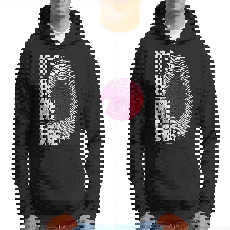 おかしな It's In My Dna 日本国旗 指紋 パーカー