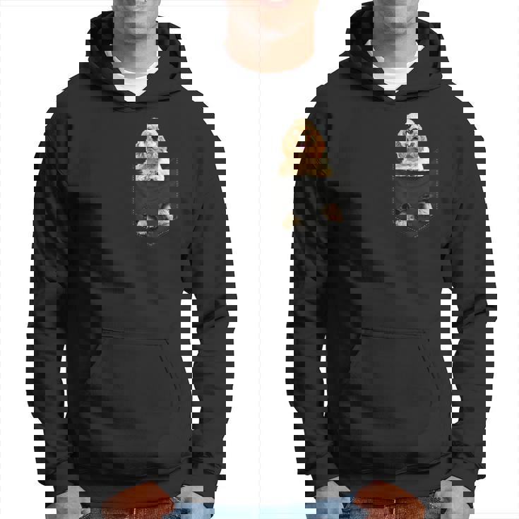 おかしなアメリカンコッカースパニエル ポケットに入った犬愛好家に パーカー