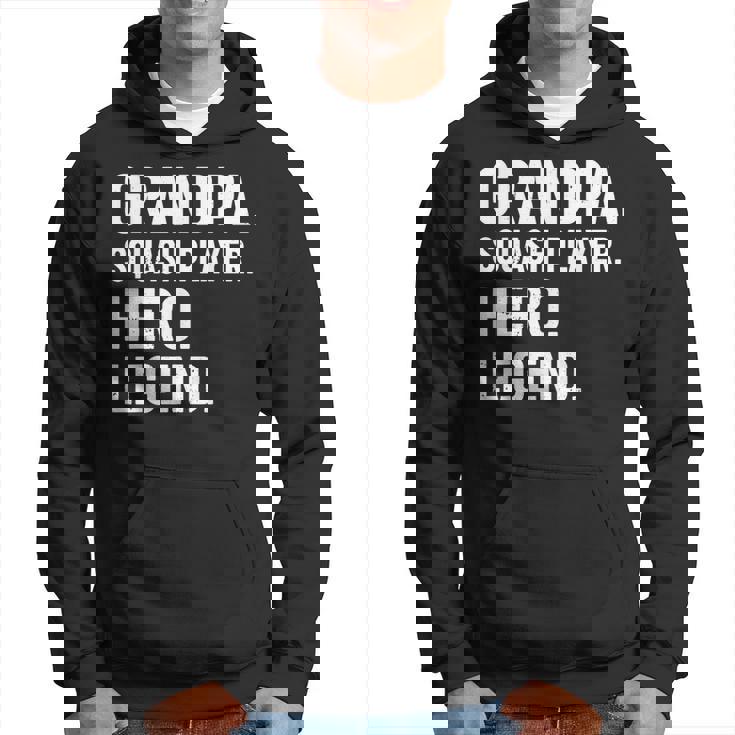 おじいちゃんスカッシュプレイヤーヒーローレジェンド-おじいちゃんスカッシュ パーカー