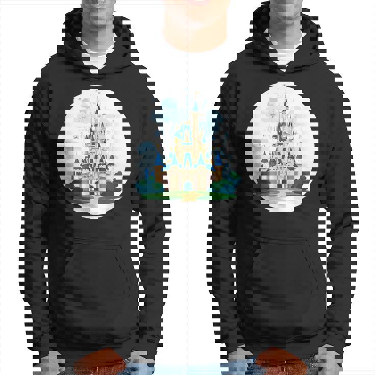 お城ファンのための花火のある素晴らしい魔法の王国 パーカー