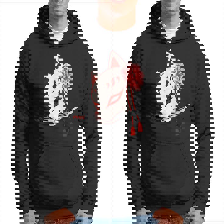 かたな付きキツネマスク パーカー