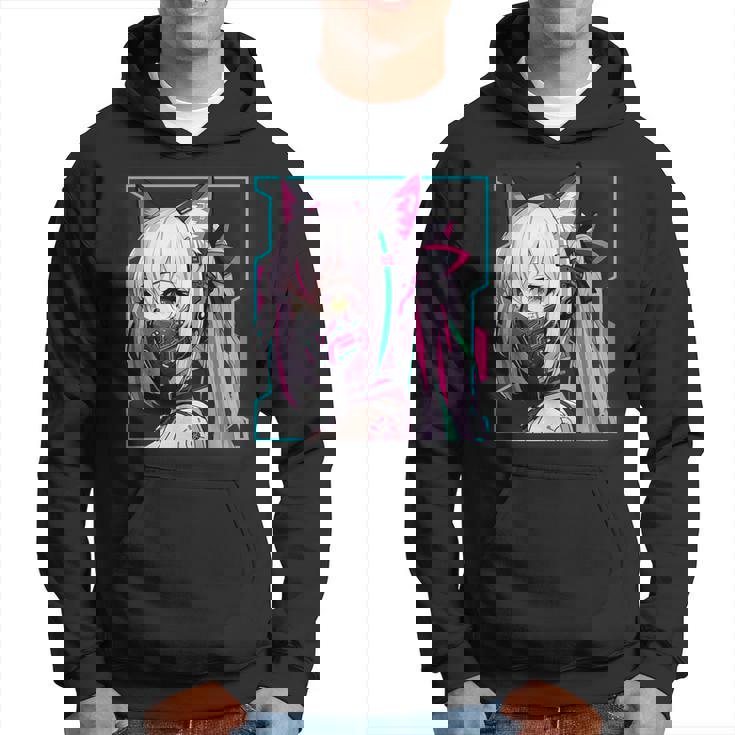 かわいい 日本の漫画 アニメ 美学 サイバーパンク テックウェア パーカー