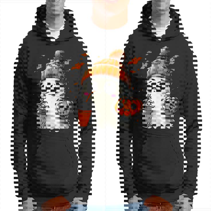 かわいいおばけを飲むかぼちゃスパイス ゴーストハロウィンコスチューム パーカー