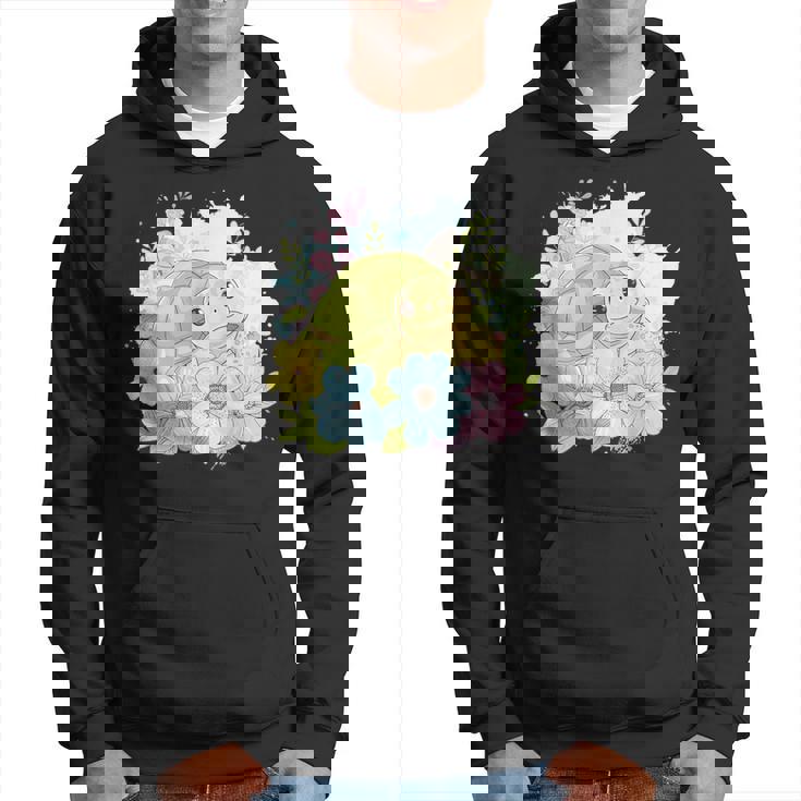 かわいいカメの花 I キッズ 亀 パーカー