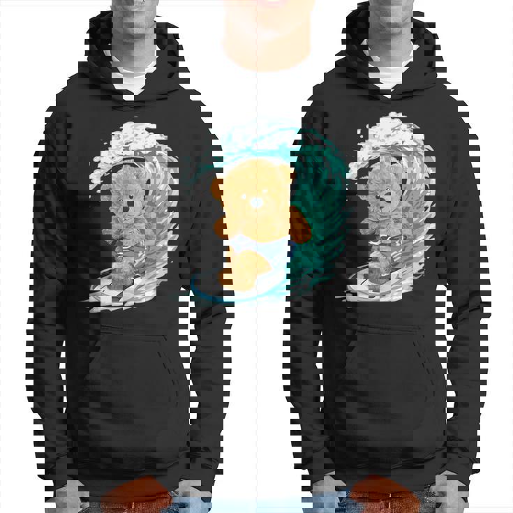 かわいいサーファーのテディベア。 パーカー