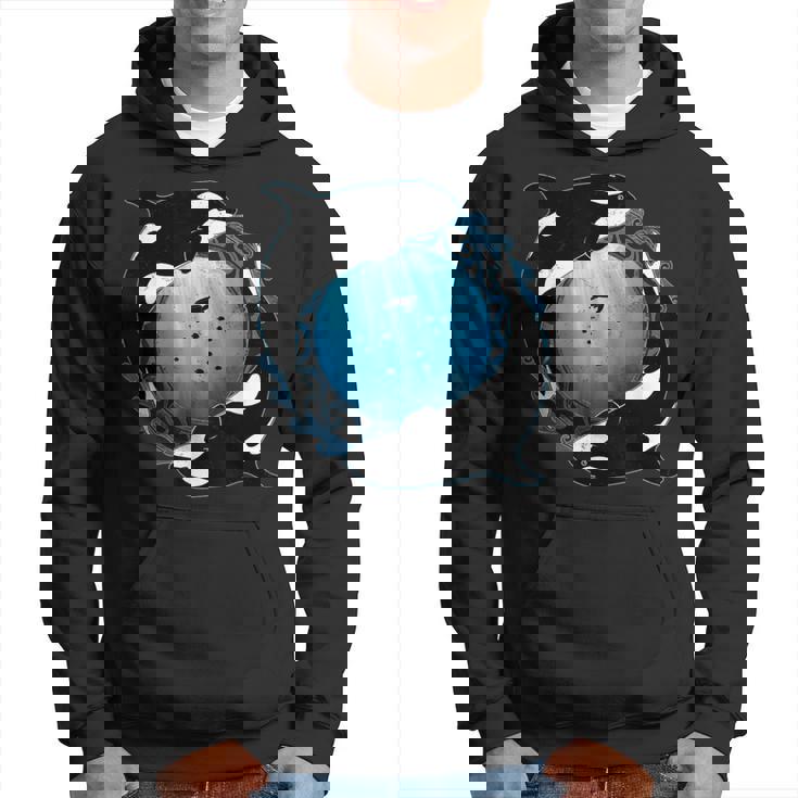 かわいいシャチキラークジラ パーカー