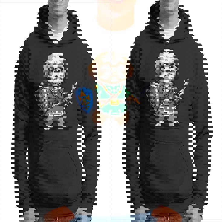 かわいいシーズー犬 レトロビデオゲームキャラクター パーカー