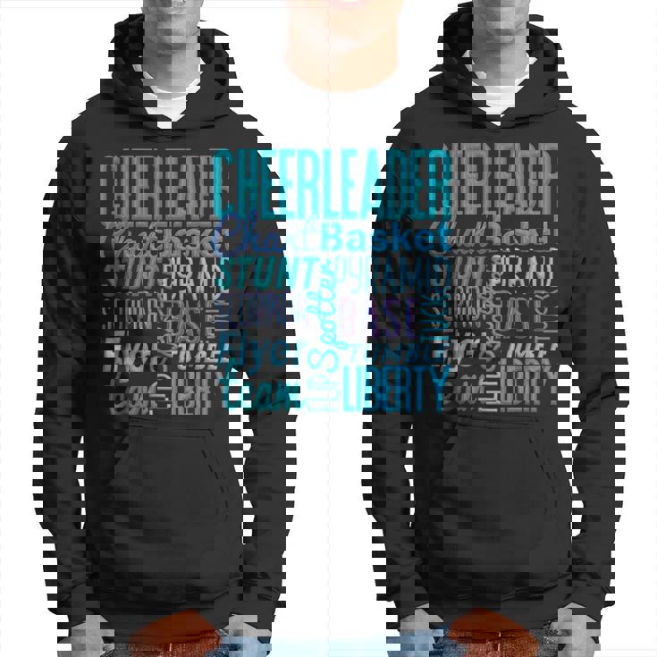 かわいいチアリーダーギフト ブルーチアムーブ チアリーディングコーチ パーカー