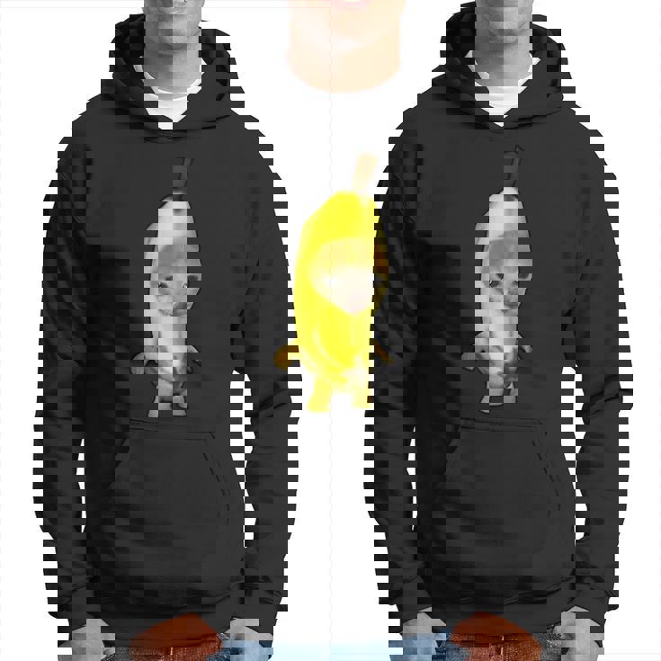 かわいいバナナ猫 ハッピーバナナキャットミーム キティ 猫好きミーム パーカー