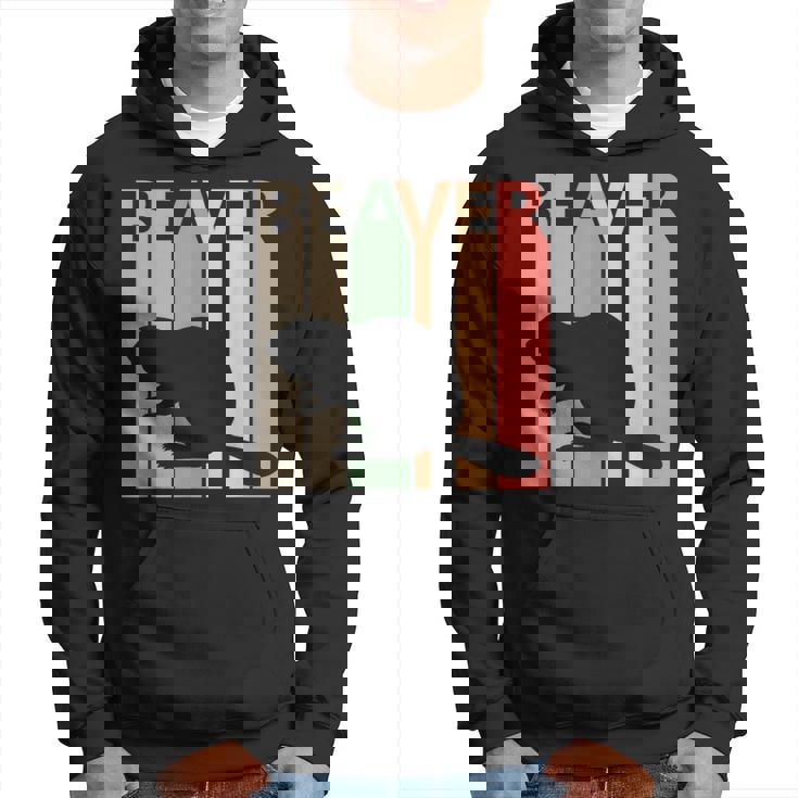 かわいいビーバーの動物 パーカー