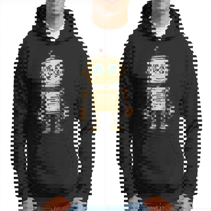 かわいい小さなロボット、ビンテージキッズロボット パーカー