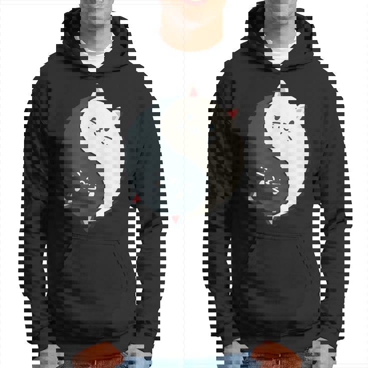 かわいい猫と一緒に陰陽師のサイン I Karma Yoga Cat パーカー