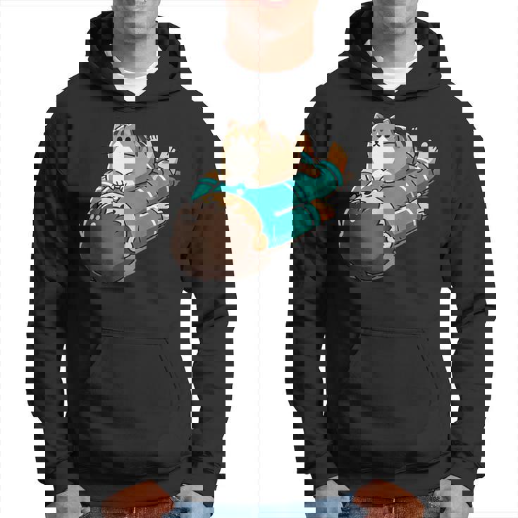 くつろぐ猫 Relaxing Cat パーカー