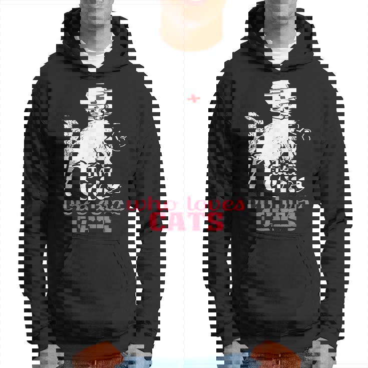ただの猫好きナースおもしろいネコナース パーカー