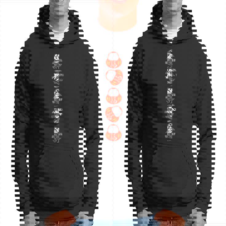 だるま 和柄 おもしろ 福 パーカー