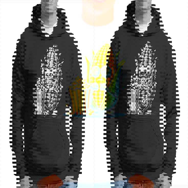 とうもろこしとポップコーンのキャラクター パーカー