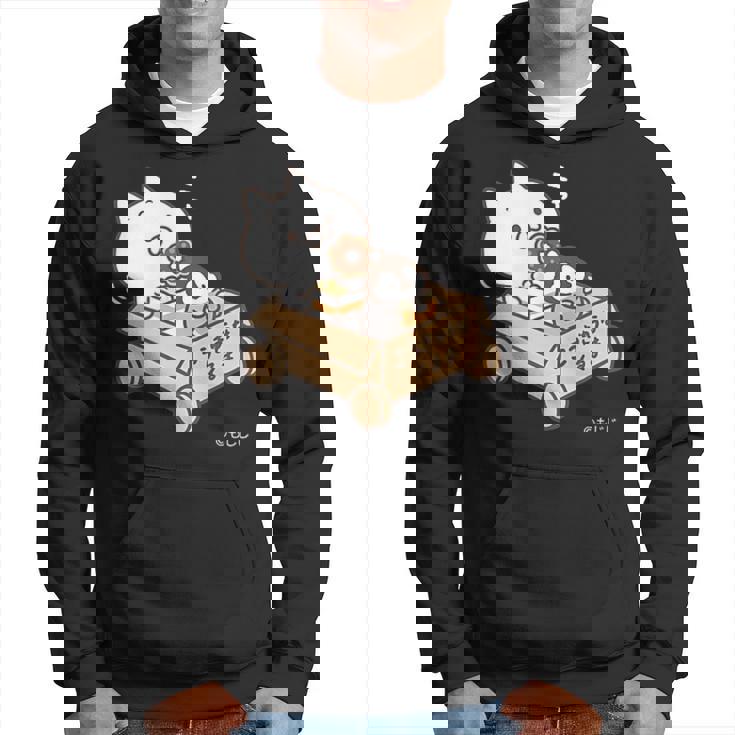 ねこぺん日和 こうきゅうなくるま ダークカラー パーカー