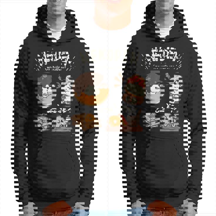 ねこぺん日和 ドーナツ ダークカラー パーカー