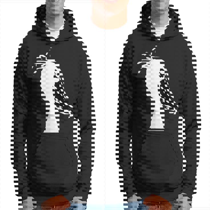 みんな大好きハシビロコウ 動かない鳥 はしび郎クラブ オリジナルデザイン イラスト おもしろ モノクロ パーカー