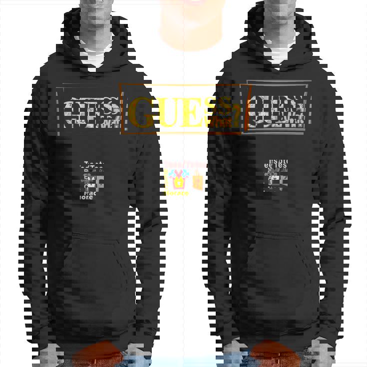 もっと見る。プラスデザイン、Guess What_、ティーセットティートップ パーカー