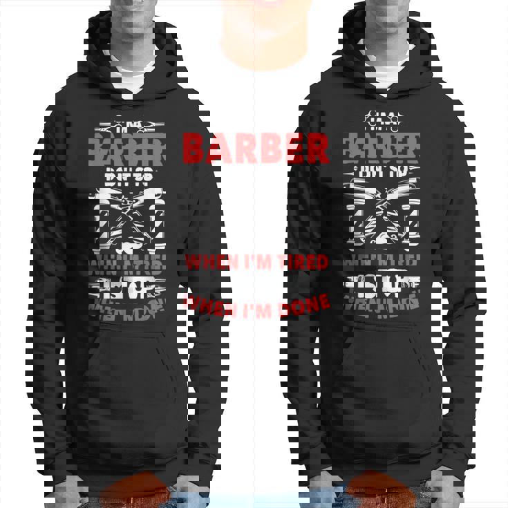 やったら床屋止まるよ美容師理髪師プレゼント パーカー