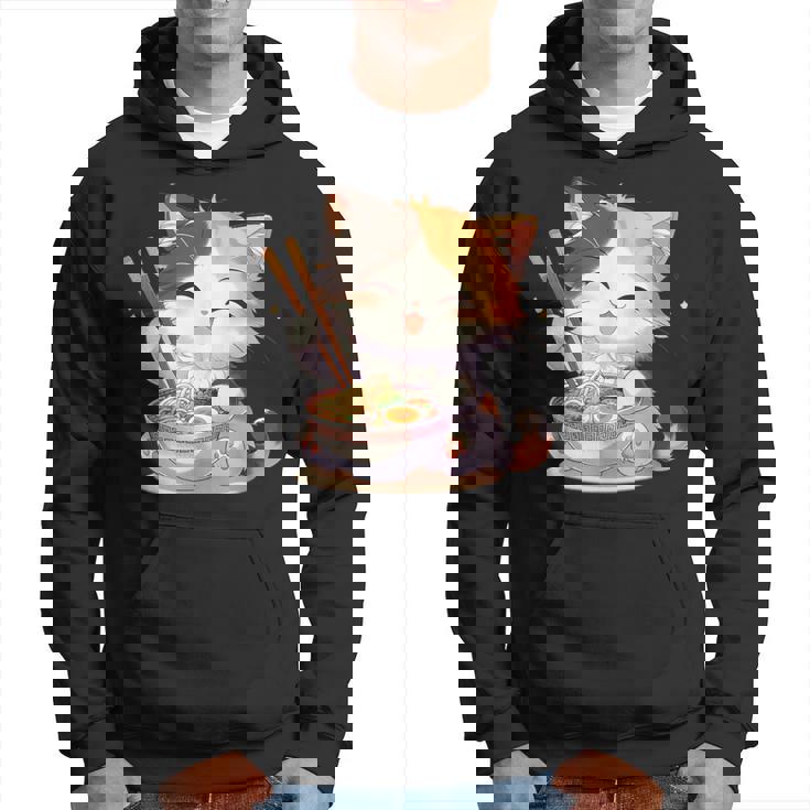 わがまま猫 ねこ ラーメン好き かわいい おもしろ マンガ パーカー