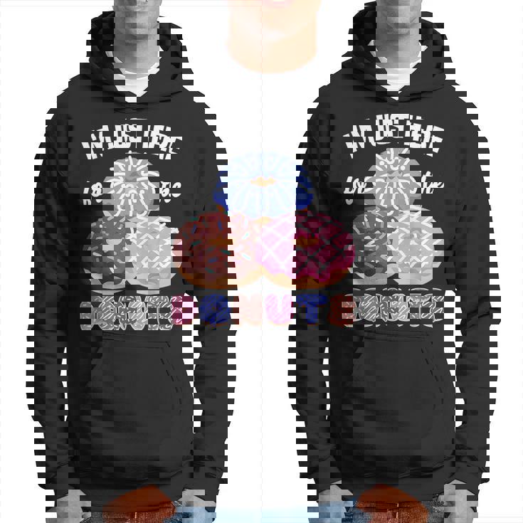 アイム・ジャスト・ヒア・フォー・ザ・ドーナツ・ファニー・ドーナツ・ラヴァー・ドーナツ パーカー