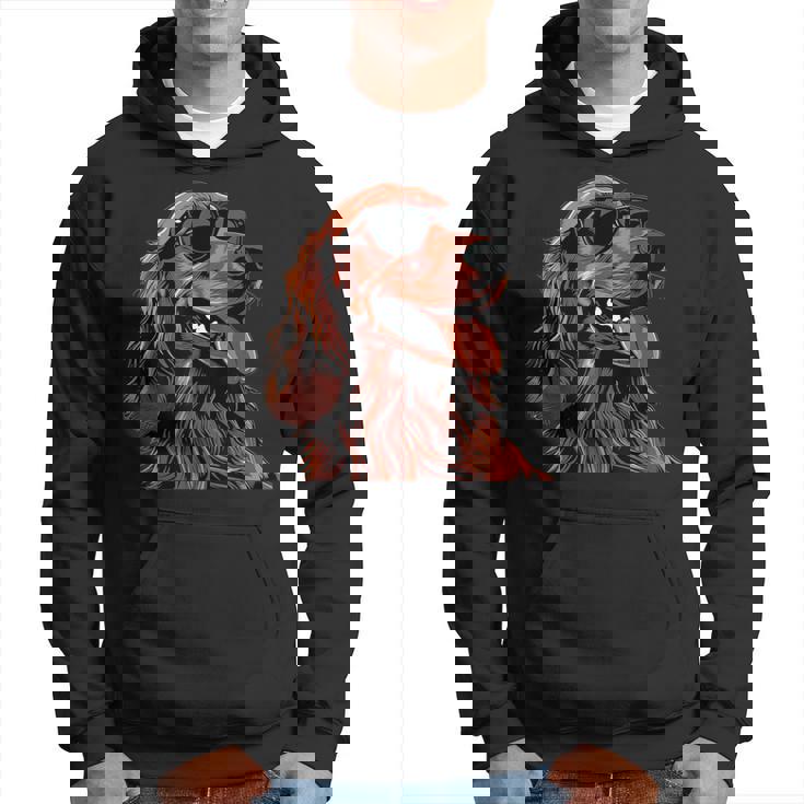 アイリッシュセッター犬種グラフィック。 パーカー