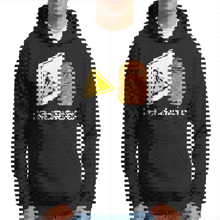 アイ・イート・アスベスト・ファニー・カーズ・チキン・ナゲット・ミーム パーカー