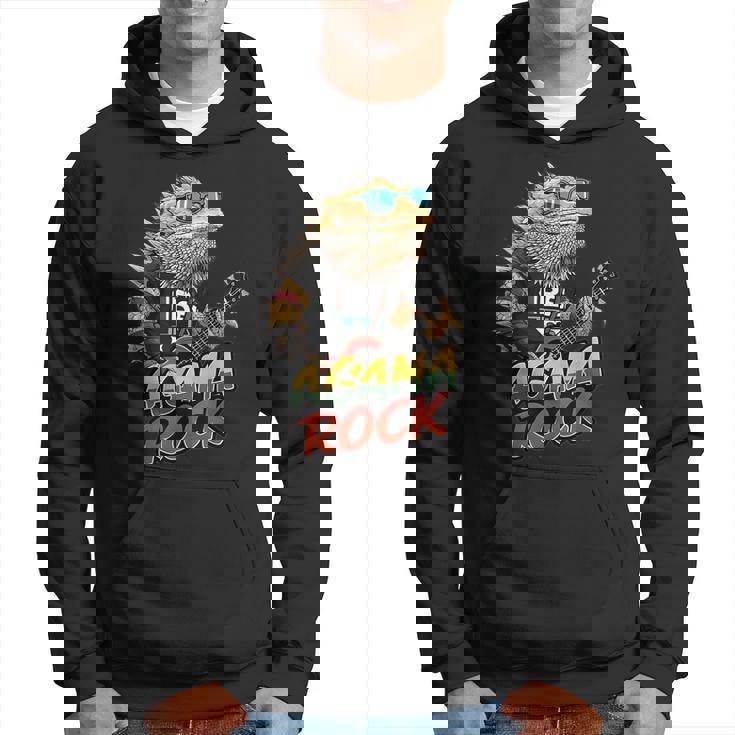 アガマ ロック、フトアゴヒゲトカゲ ロッカー、ギター Pogonaitticeps パーカー