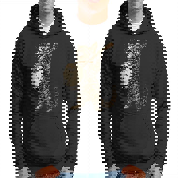 アメリカンショートヘアキャット ブルーグラス バンジョープレイヤー パーカー