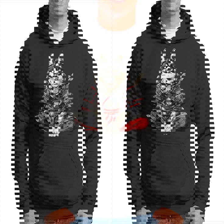 アラスカンマラミュート犬 和風 サムライ犬 パーカー