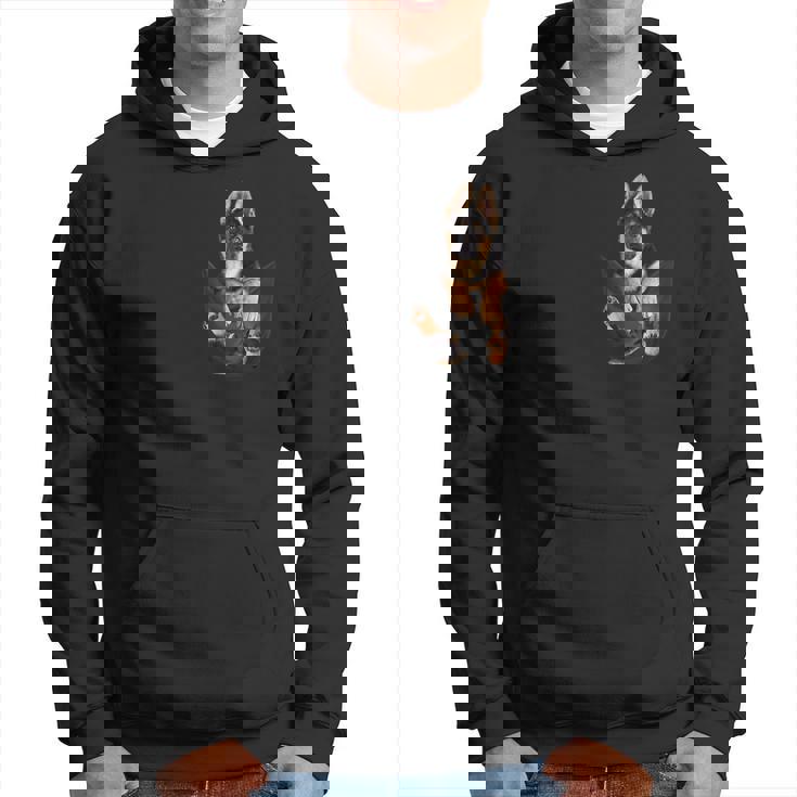 アルザス愛好家のためのポケットに入った面白いジャーマンシェパード パーカー